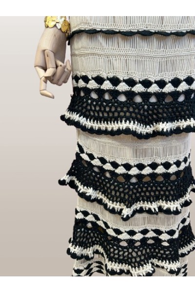 CONJUNTO MÁCARA CROCHET