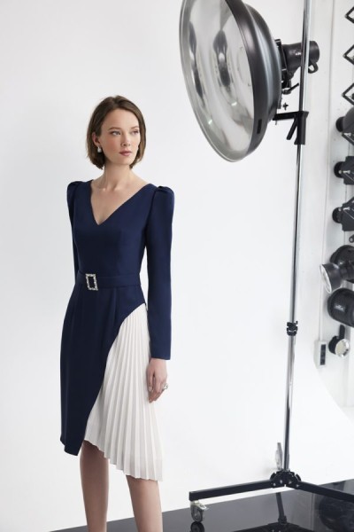 VESTIDO QUILLA PLISADO