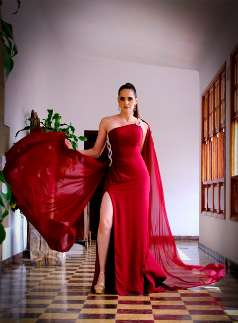 Moda de fiesta de mujer